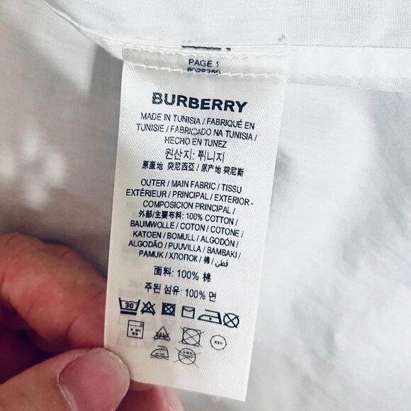 Burberry Men Dress shirt XXS white - Picture 6 of 9